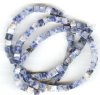 16 inch strand of 4x4mm Sodalite Cubes